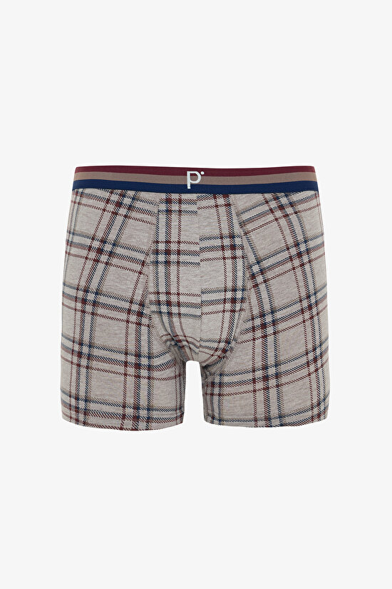Kahverengi Erkek Ekoseli Normal Bel Organik 3'lü Boxer Kahverengi Erkek Ekoseli Normal Bel Organik 3'lü Boxer - 5