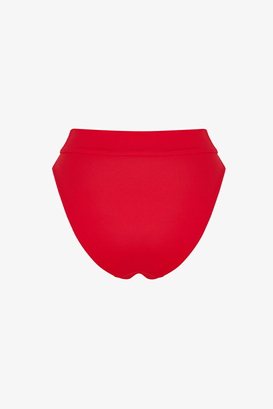 Red V Slip Bikini Bottom - 5