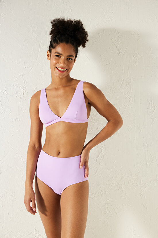 Basic High Fashion Lilac Bikini Bottom - 1