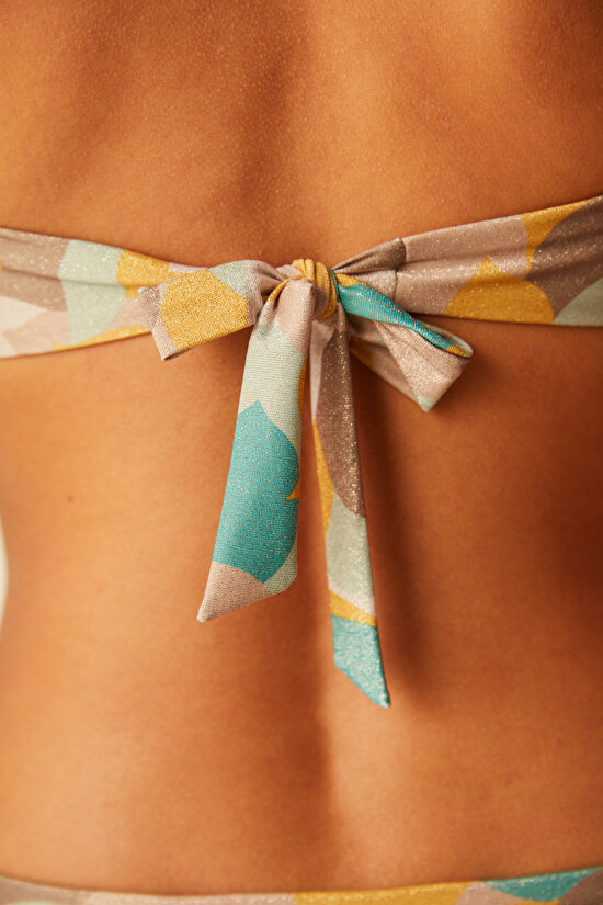 Çok Renkli Merry Straplez Bikini Üstü - 4