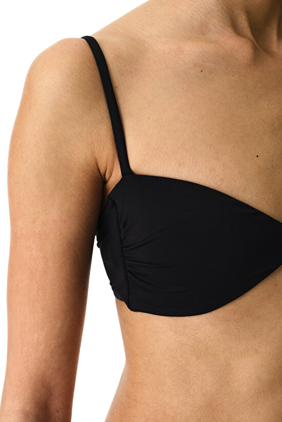 Black Mollie Bandeau Bikini Top - 4