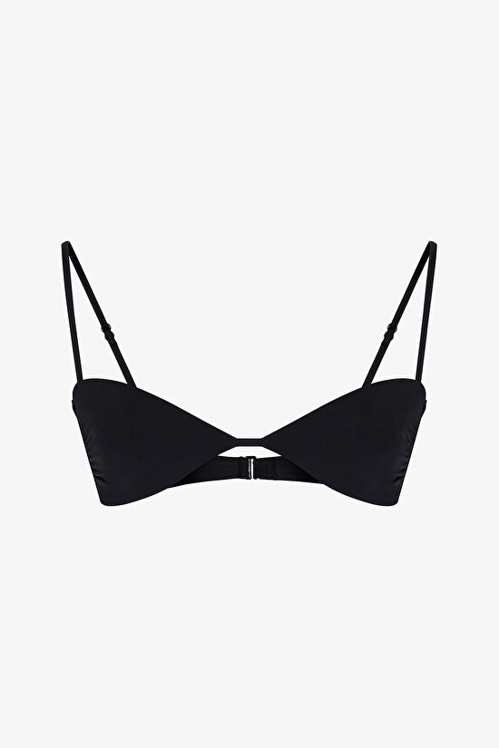 Siyah Mollie Bandeau Bikini Üstü - 5