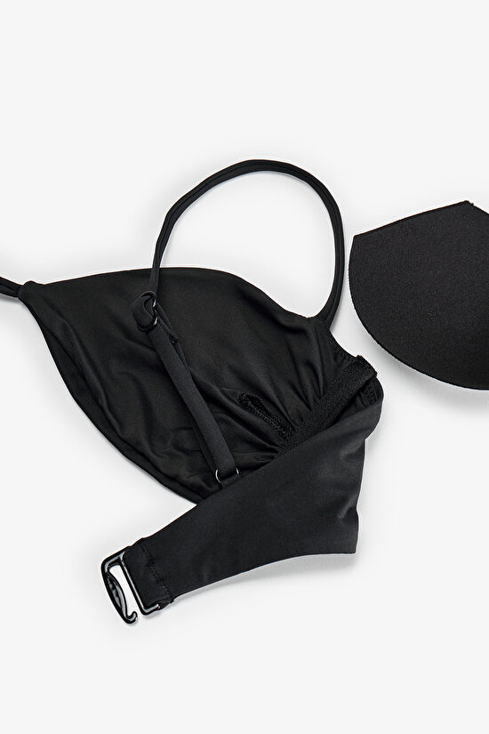 Siyah Mollie Bandeau Bikini Üstü - 7