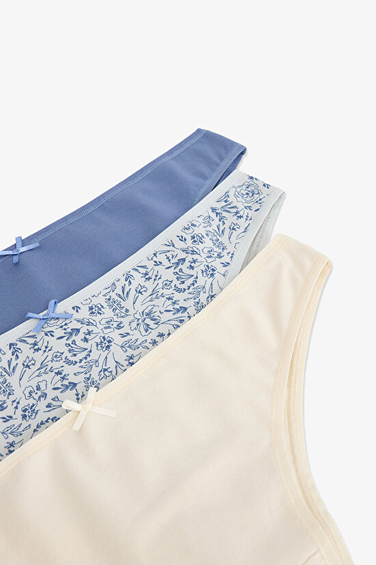 Renkli Waterfall 3'lü Brazilian Külot - 5