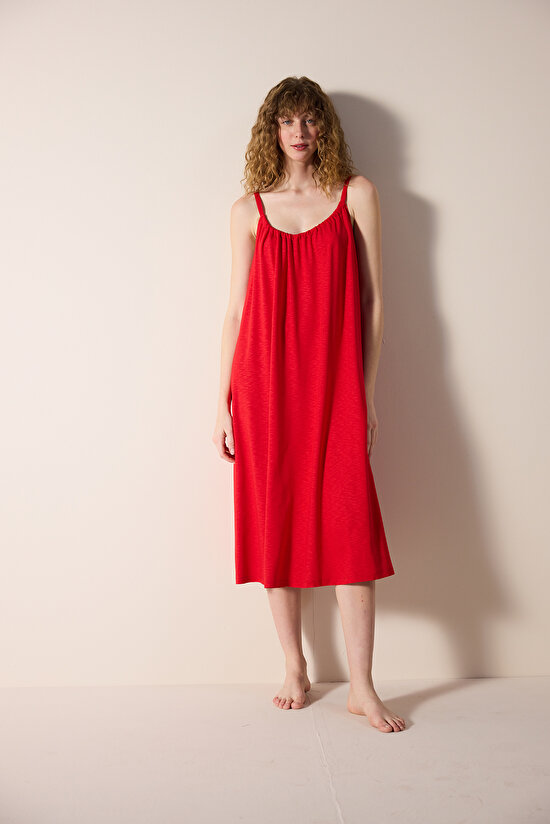 Paula Kırmızı Elbise - 1