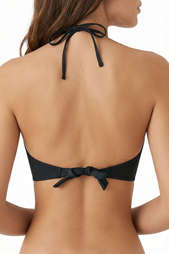 Siyah Straplez Bikini Üstü - 2