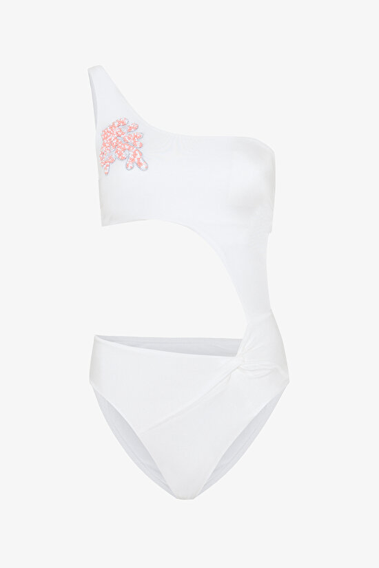 White Pearl Monokini - Gamze Erçel Collection White Pearl Monokini - Gamze Erçel Collection - 6