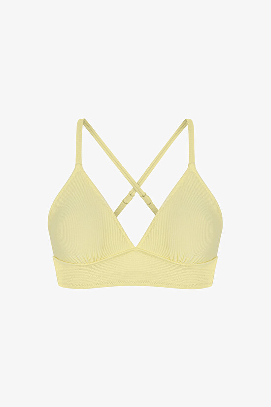 Sarı Arya Bralet Bikini Üstü - 6