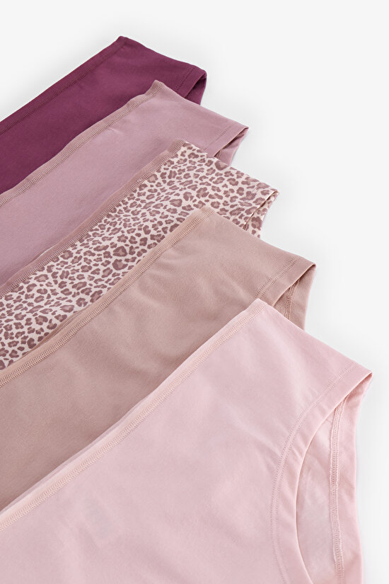 Renkli Elegant 5'li Pamuklu Hipster Külot - 2