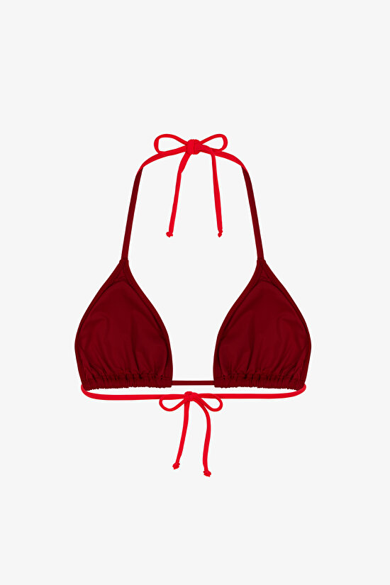 Kırmızı Üçgen Bikini Üstü - 2