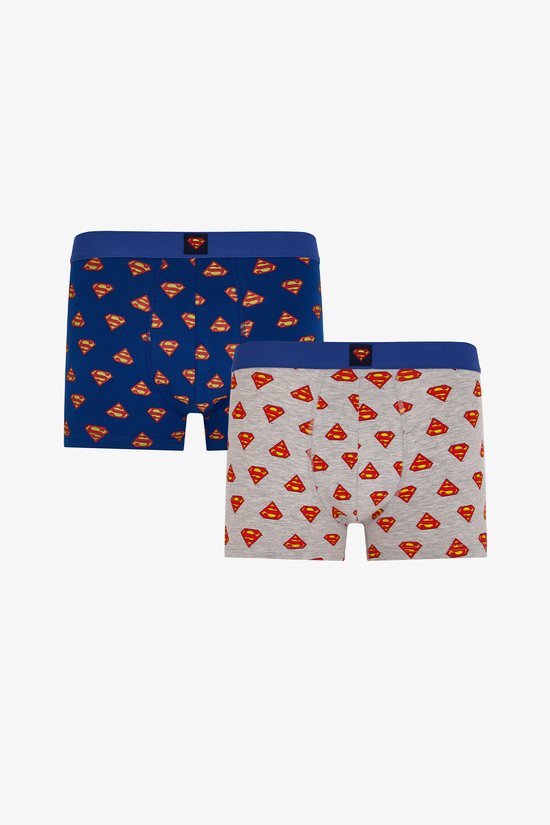 Men's Superman Geometric Print 2 Pack Boxers - 1