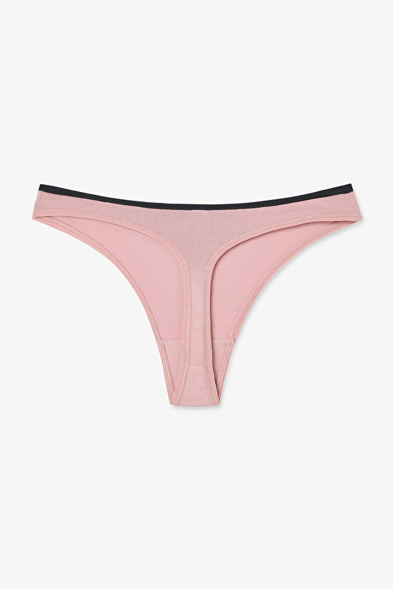 Multicolor Earth Tones 3-pack Thong Panties - 4