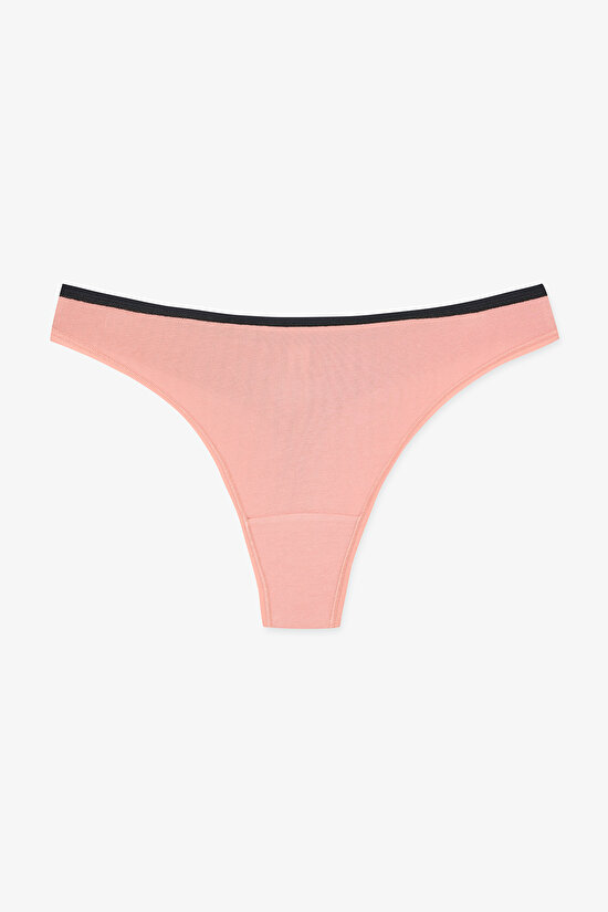 Multicolor Earth Tones 3-pack Thong Panties - 5