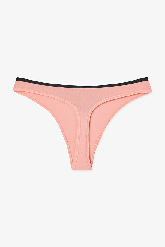 Multicolor Earth Tones 3-pack Thong Panties - 6