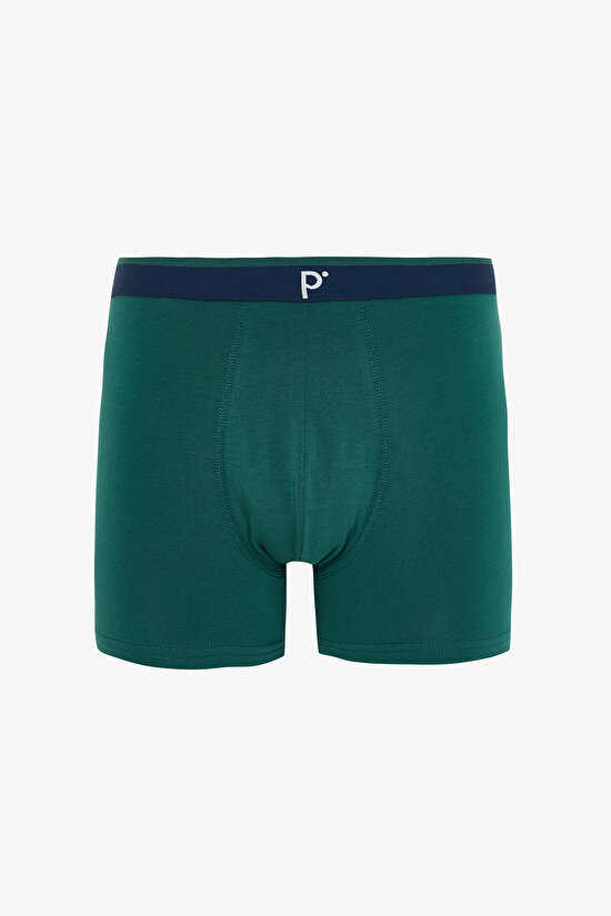 Erkek Geometrik Desenli Logolu 3'lü Boxer Erkek Geometrik Desenli Logolu 3'lü Boxer - 4