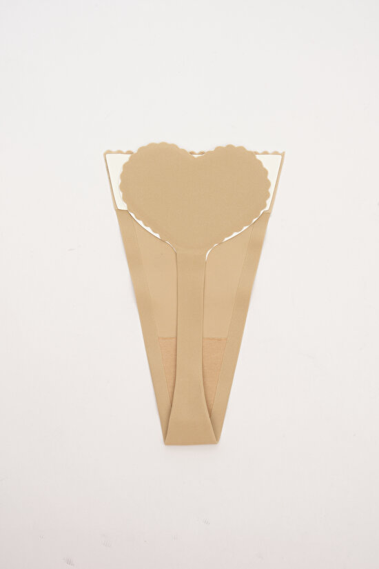 Yapışkanlı Bej Dekolte Külodu - 3