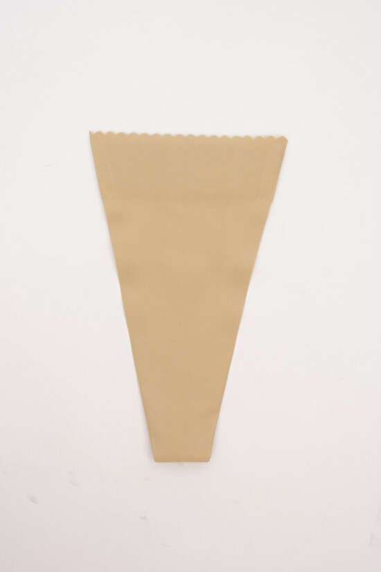 Yapışkanlı Bej Dekolte Külodu - 4