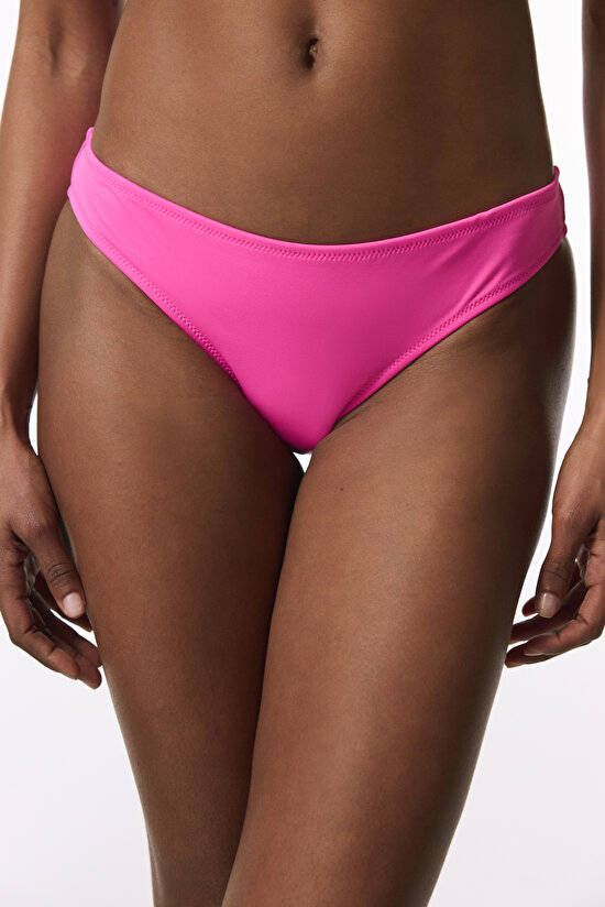 Pembe Düşük Bel Cheeky Bikini Altı - 3