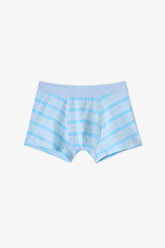 Boys' Blue Dino Bones Striped 3 Pack Boxers - 2
