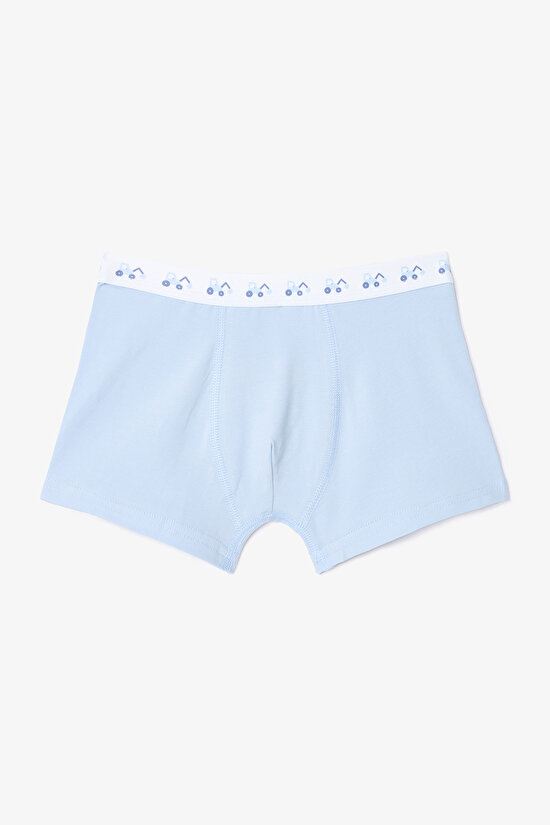 Erkek Çocuk Araba Desenli Normal Bel Pamuklu 2'li Boxer Erkek Çocuk Araba Desenli Normal Bel Pamuklu 2'li Boxer - 3
