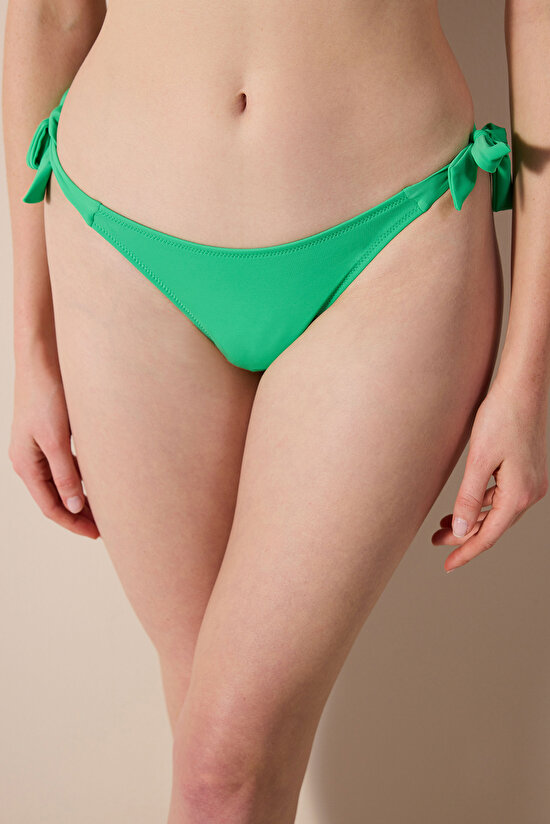 String Green Bikini Bottom - 1