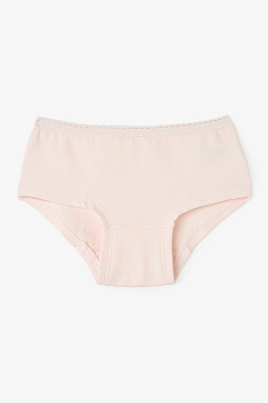 Girls Heart Patterned Normal Waist 3-Pack Hipster Panties Girls Heart Patterned Normal Waist 3-Pack Hipster Panties - 3
