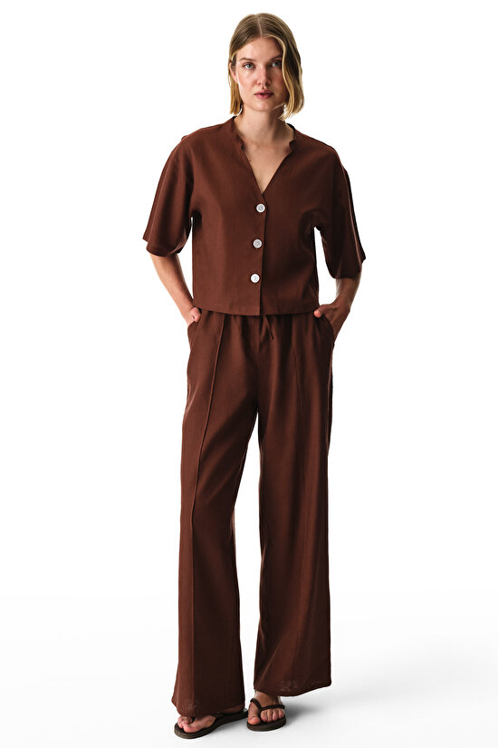 Kahverengi Alice Pantolon - 4