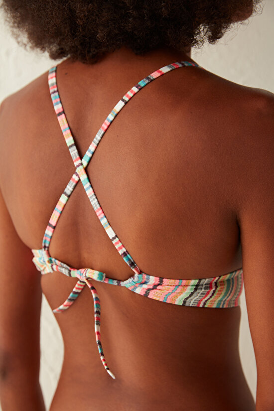 Çok Renkli Escape Bralet Bikini Üstü - 4