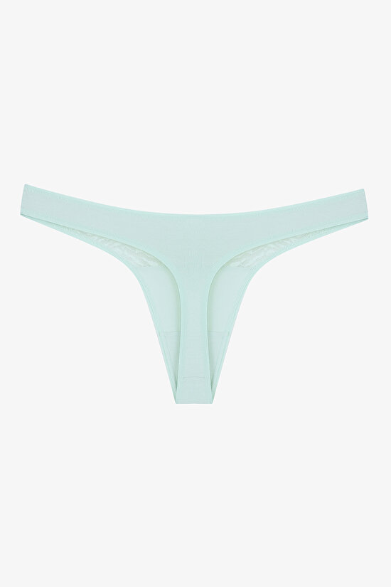 Soft Harmony Lace Detailed Cotton Multi Colour 3in1 Thong - 4