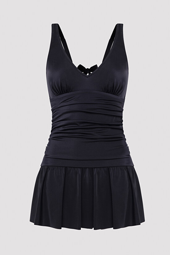 Basic Skirt Corset Black Suit - 7