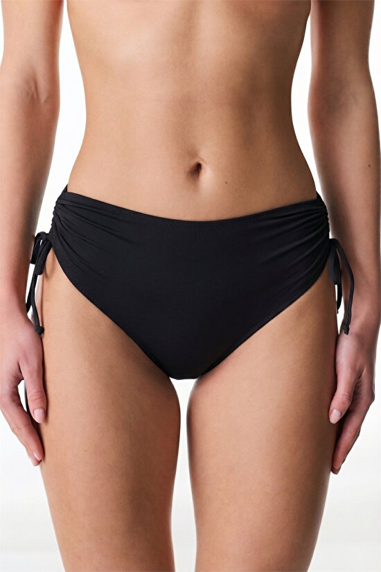 Siyah High Ring Bikini Altı - 1