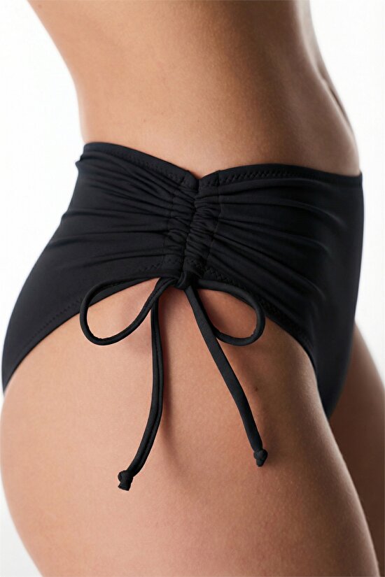 Siyah High Ring Bikini Altı - 3