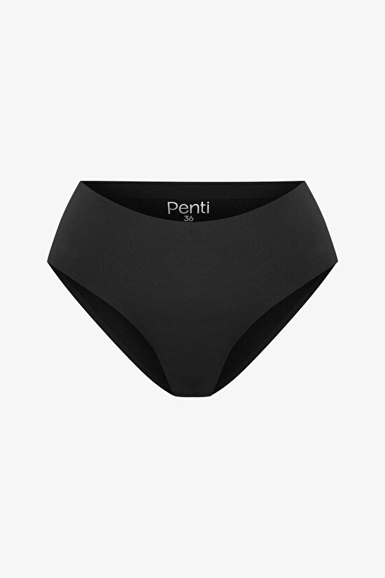 Siyah Period Orta Bel Bikini Altı - 5
