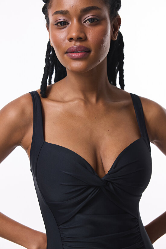 Shirred Black Suit - 3