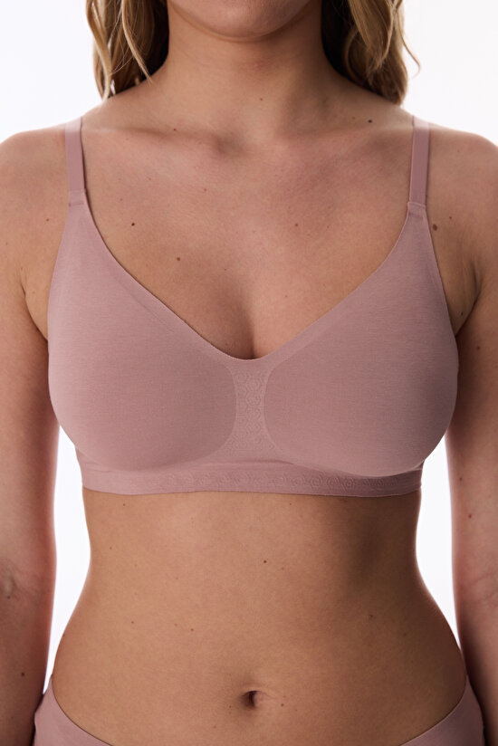 Kirli Pembe  Balensiz Dikişsiz Sütyen - 3
