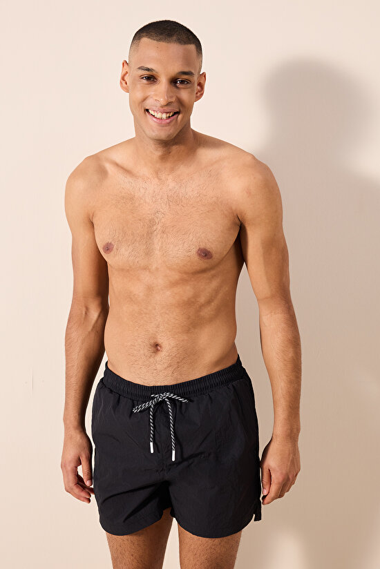 Black Black Man Shorts Swimsuit - 3