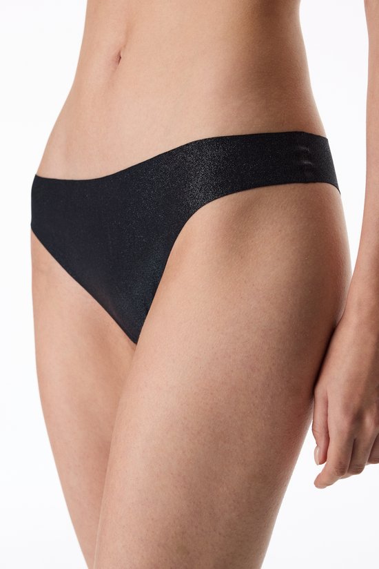 INVISIBLE SHINNY SLIP, L, BK3 SIYAH