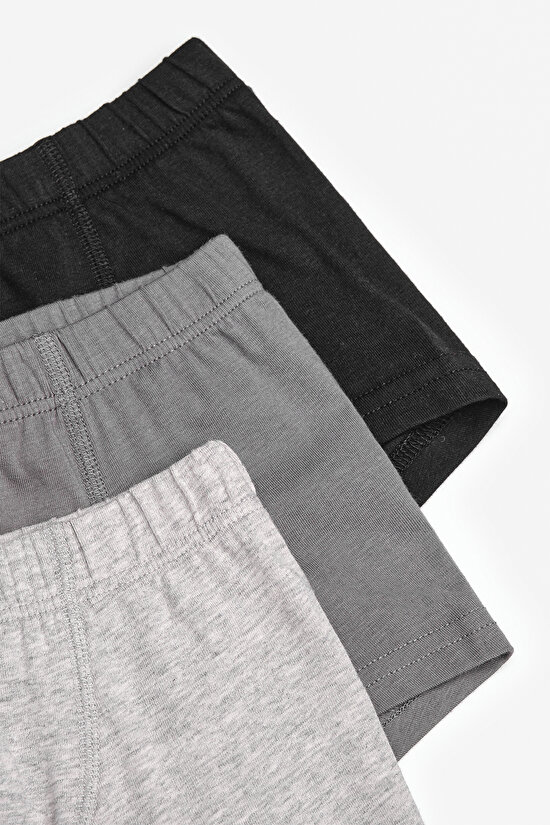 Erkek Çocuk Siyah Solid 3lü Çok Renkli Boxer Erkek Çocuk Siyah Solid 3lü Çok Renkli Boxer - 5