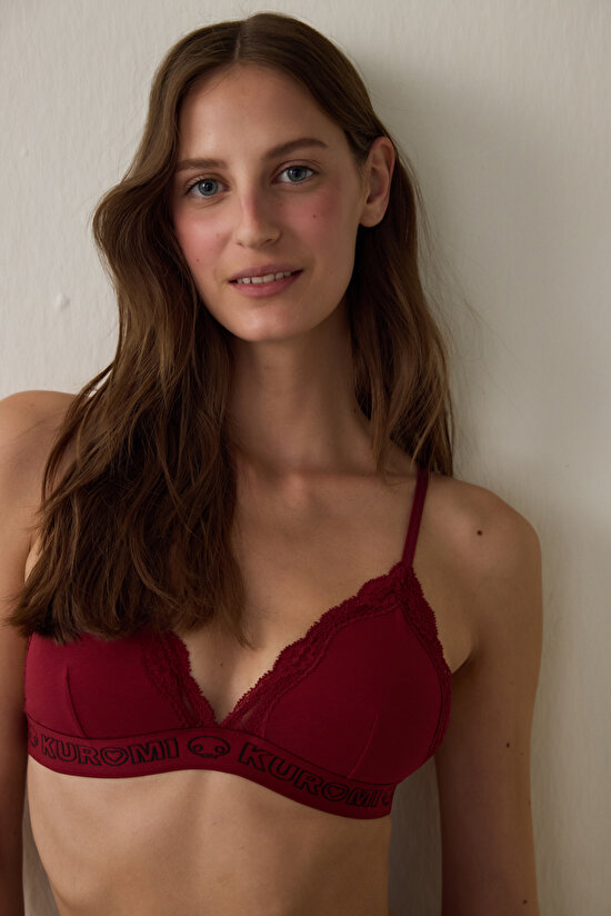 Bordo Soft Triangle Padded Sütyen - 2