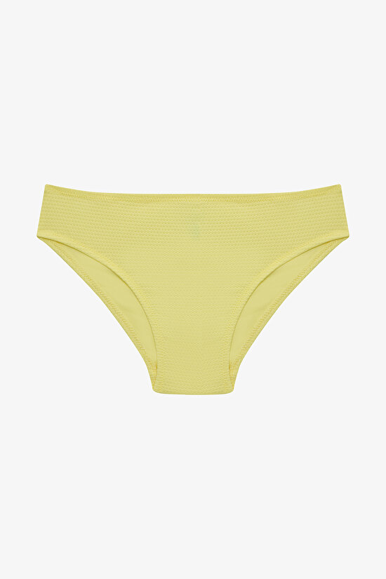 Sarı Kız Çocuk Lilly Lemon Fırfırlı Bandeau Bikini Takımı - 3