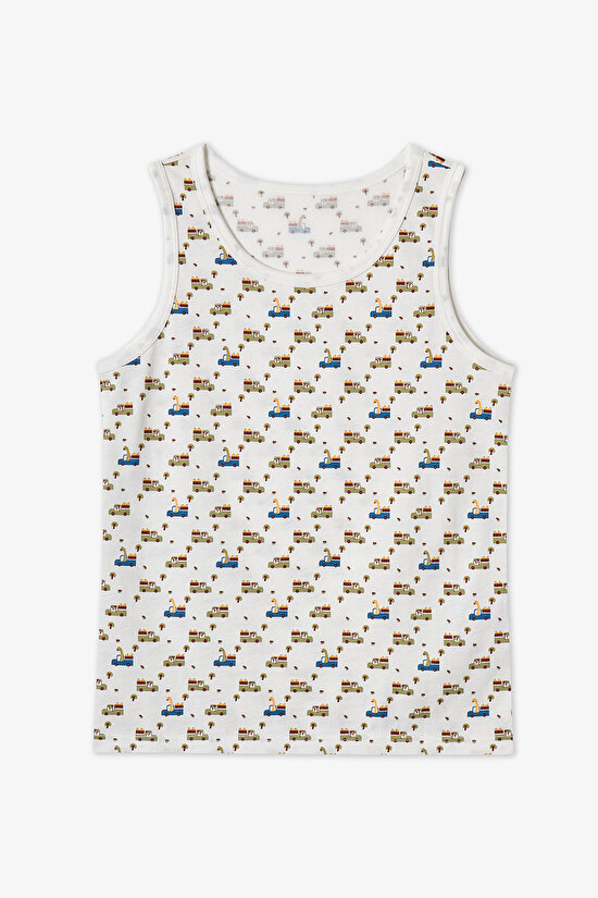 Khaki Boys Dino in The Field 2 in1 Tank - 2