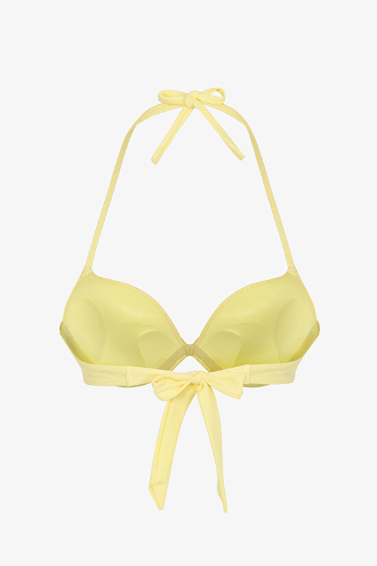 Yellow Push Up Supported Bikini Top - 5