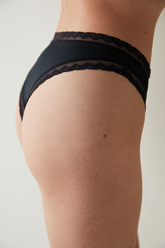 EASY MICRO LACE BRAZILIAN, L, BK3 SIYAH - 4
