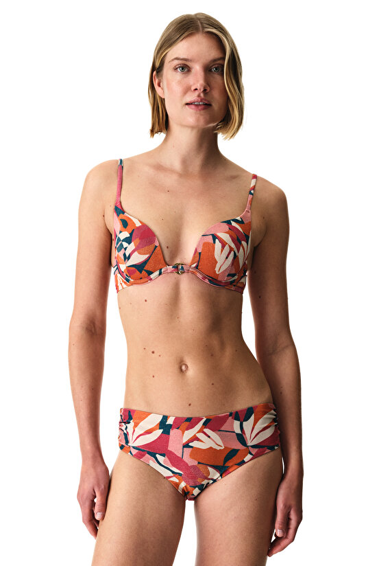 Multicolor Brayana Intense Push Up Supported Bikini Top - 1