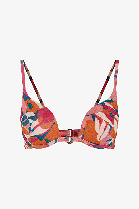 Multicolor Brayana Intense Push Up Supported Bikini Top - 6