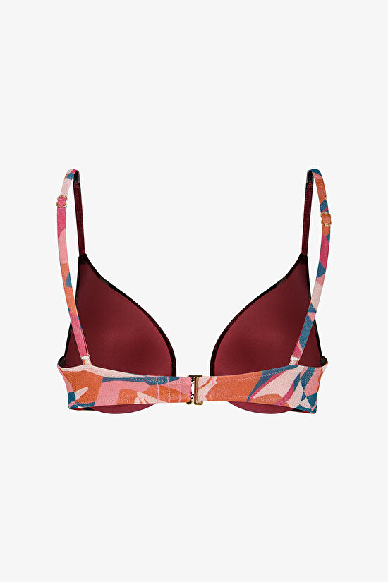 Multicolor Brayana Intense Push Up Supported Bikini Top - 7
