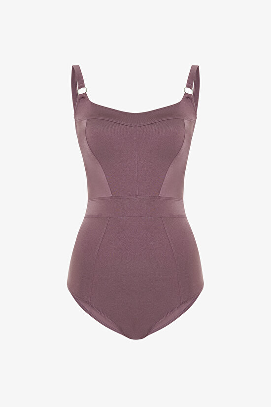 Burgundy Dina Rose Corset Swimsuit Burgundy Dina Rose Corset Swimsuit - 6