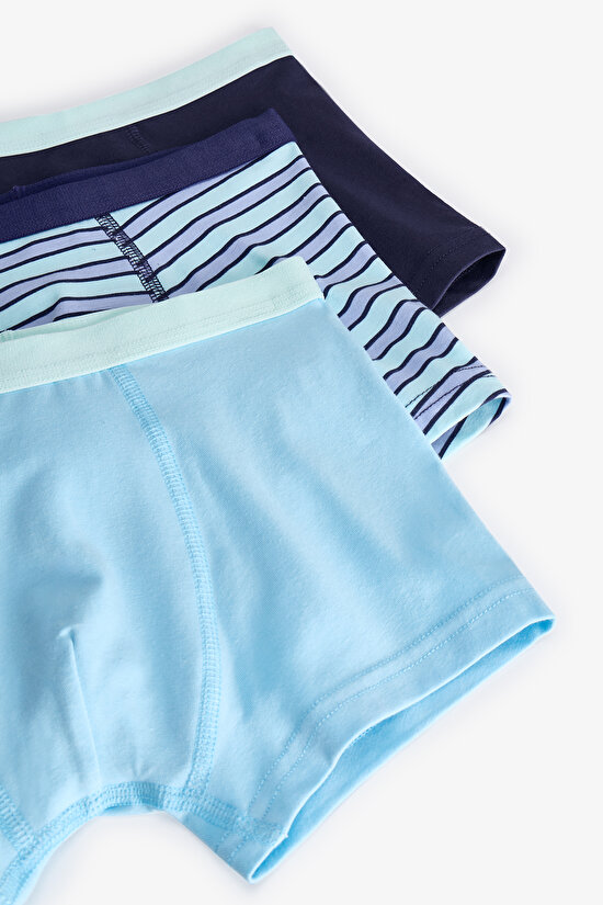 Mavi Erkek Çocuk Fishy Friends 3'lü Boxer - 5