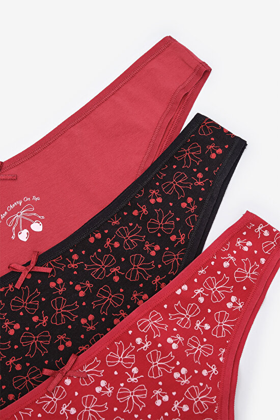 You Are Cherry On Top Cotton 3in1 Multi Colour Brazilian - 6