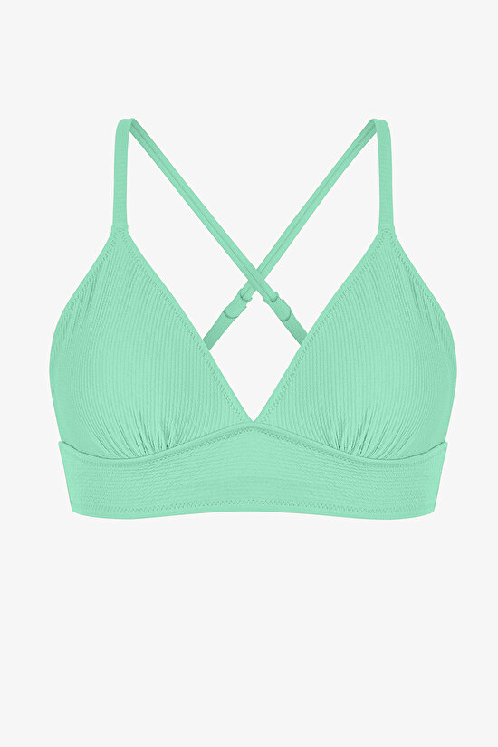 Mint Yeşili Meli Bralet Bikini Üstü - 6